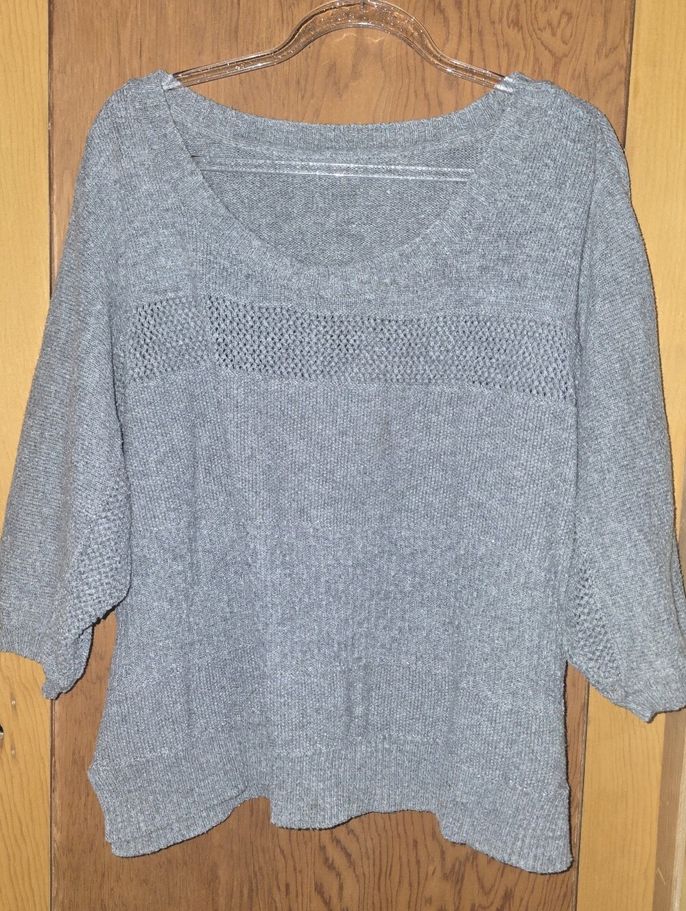 A.n.a womens large gray acrylic knit sweater